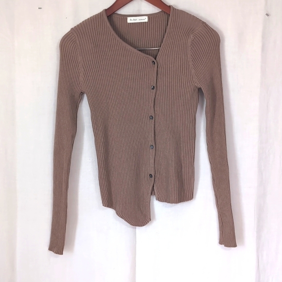 Bu Jian Tan Asymmetrical Button Cardigan Size Small - Picture 1 of 4